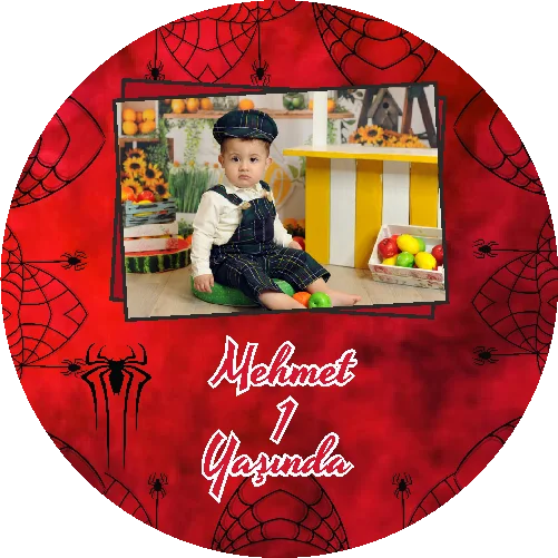 Örümcek Adam  Temalı yuvarlak Açacak Magneti